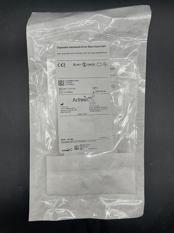 Arthrex AR-1320DSC Disposable Instrument Kit for Micro S-TAK