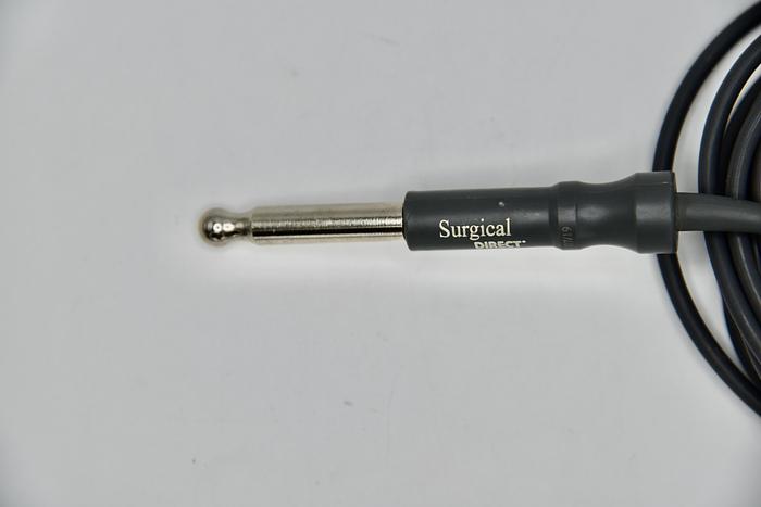 Used SURGICAL DIRECT SD1101000221 RF- Monopolar Cable with 8mm Bovie plug, 10' Long