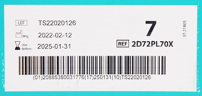 CARDINAL HEALTH 2D72PL70X PROTEXIS PI CLASSIC SURGICAL GLOVES, STERILE, SIZE 7, 50 PAIRS BOX