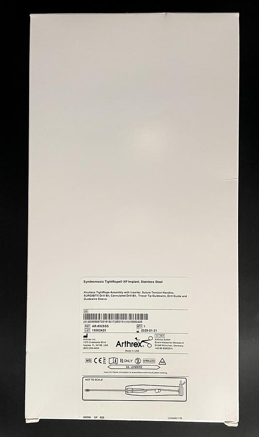 Arthrex AR-8925SS Syndesmosis TightRope XP Implant Stainless Steel