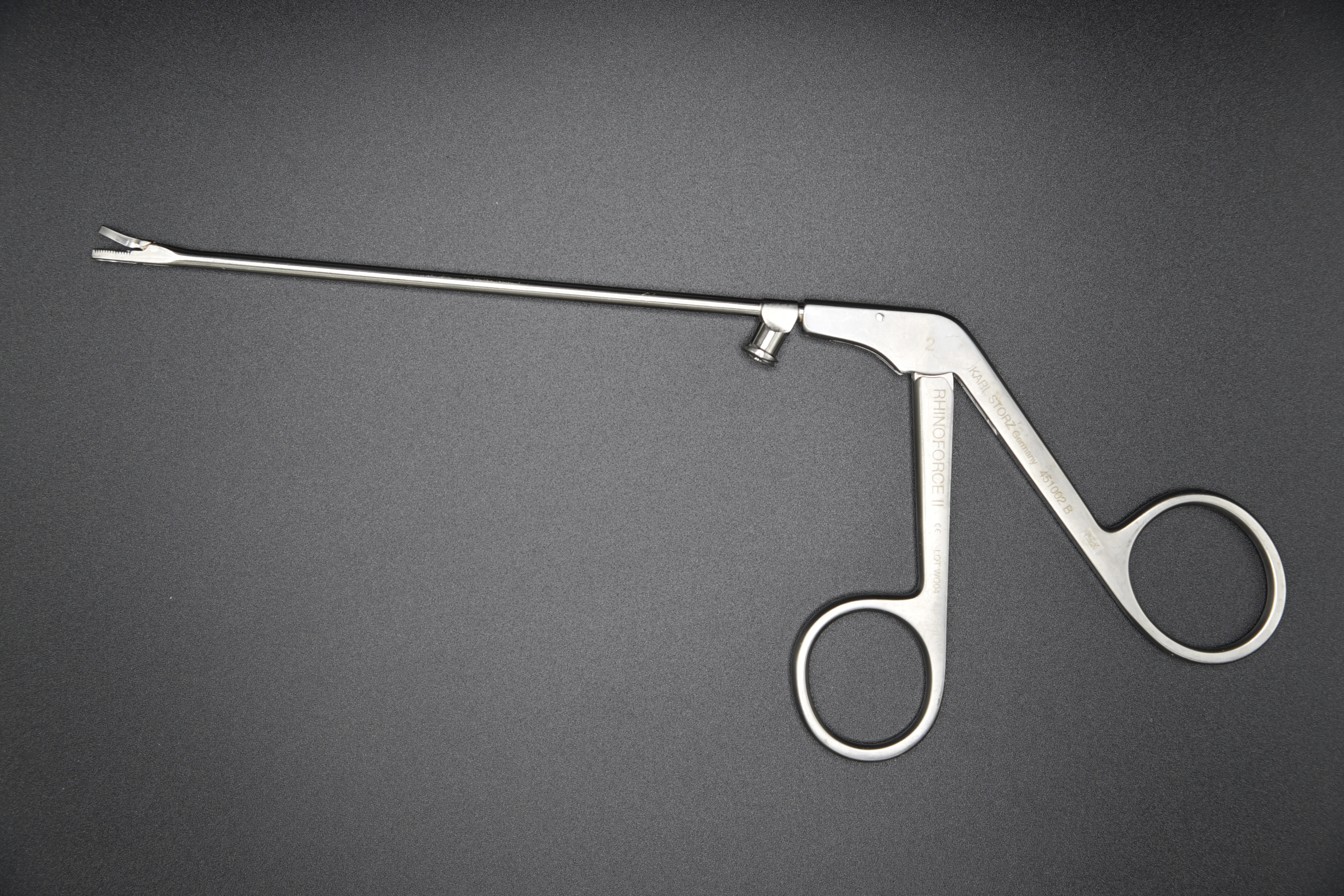 Used KARL STORZ 451002B BLAKESLEY RHINO FORCE STRAIGHT SIZE 2, 4MM THROUGHCUT ENT