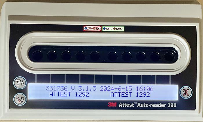 Used 3M ATTEST AUTO-READER 390 FOR STEAM STERILIZERS