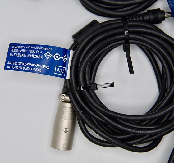 Panasonic AW-PS551P Power Supply for Pt and Cameras AW-PS551P AC Power Adapter, Power Cord, VEEB0115A DC Cable with 5.5mm Plug (9.9'), VEEB0116A DC Cable with 6.5mm Plug (9.9'