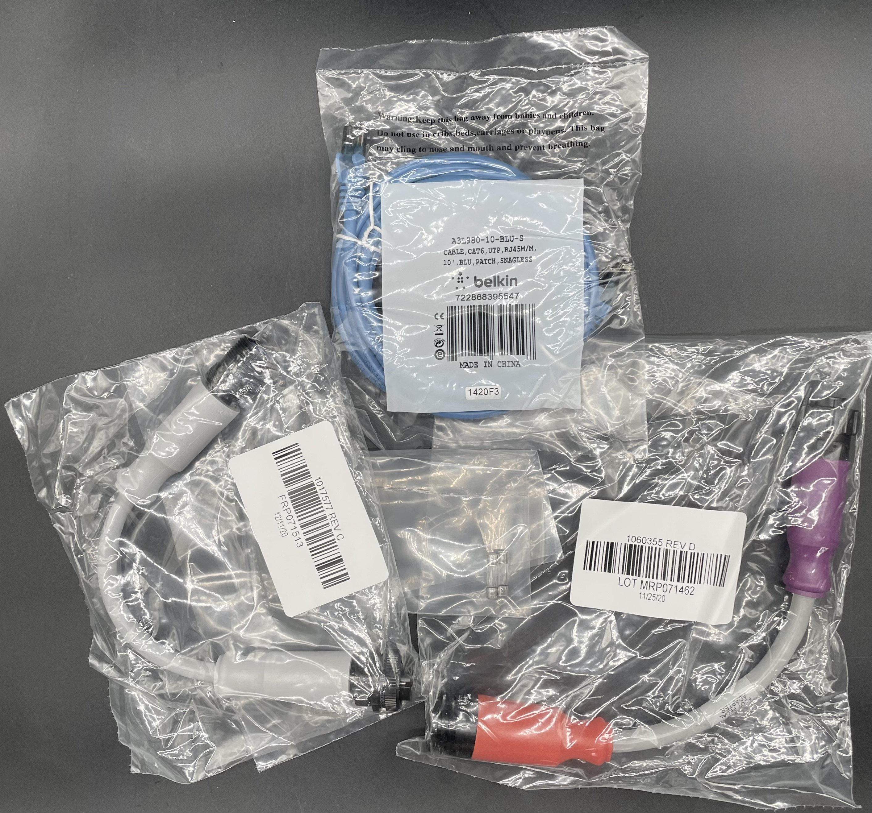 Covidien Valleylab Bipolar Footswitch Adapter Cables 1017577 and 1060355
