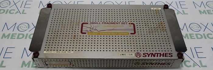Used Synthes Small Fragment Instrument and Titanium Implant Set – LC –DCP, with Self-Tapping Screws