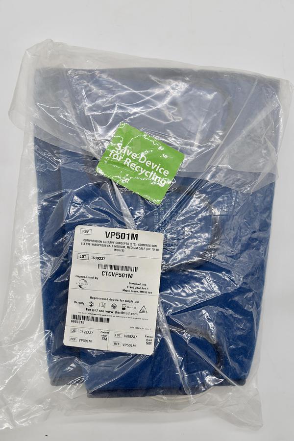Vasopress VP501M Compression Therapy Bluee Calf Garment Medium, up to 18 Inches