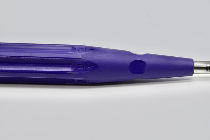 Used PHANTOM TSI LS-0143 Reverse Curette, 3/0 Head,135 Deg,142 MM (5.5") Work Length, Aqua