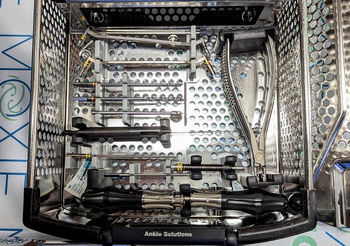 Used STRYKER ANKLE SOLUTIONS INSTRUMENTS, IMPLANTS AND SCREWS