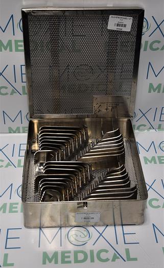 Used V. Mueller NL 9195-001 Collis Retractor Blade Set w/ Case 0.5". And 1.0"