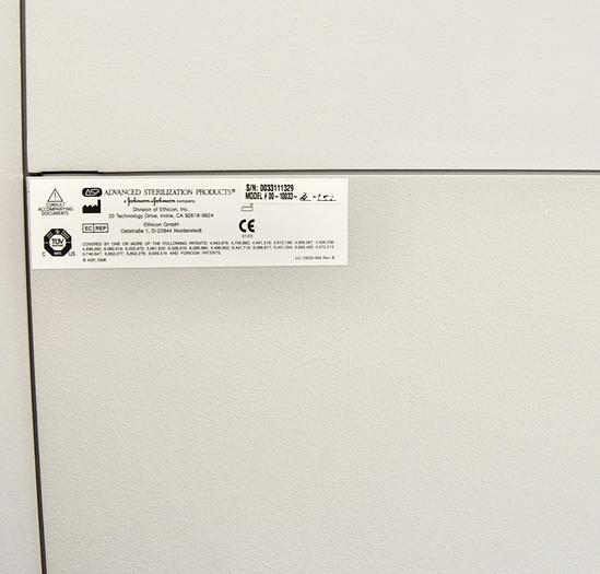 Used ASP ADVANCED STERILIZATION PRODUCTS STERRAD NX STERILIZER WITH CART, REFERENCE 10033