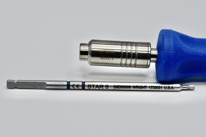 Used WRIGHT MEDICAL 1401373 Dart-Fire Driver STAR 8 DSDS0006 1733031