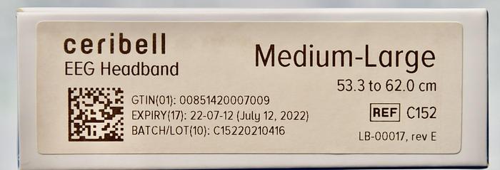 Ceribell EEG Headband C152 Medium-Large, 53.3 to 62.0cm