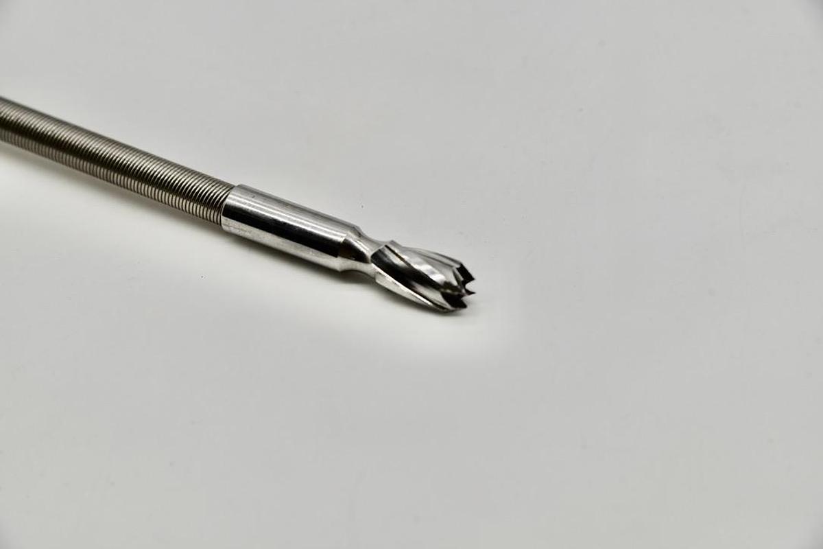 Used Synthes 351.33 Flexible Shaft With 9.0 mm Front Cutting Reamer, 440 mm