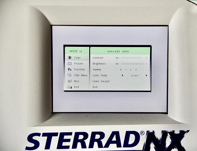 Used ASP ADVANCED STERILIZATION PRODUCTS STERRAD NX STERILIZER WITH CART, REFERENCE 10033