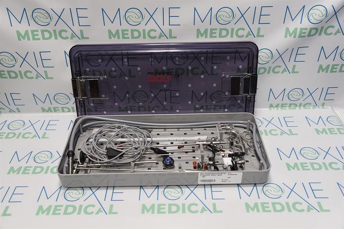 Used R. Wolf Surgical Hysteroscopy Instrument Set W/ Case