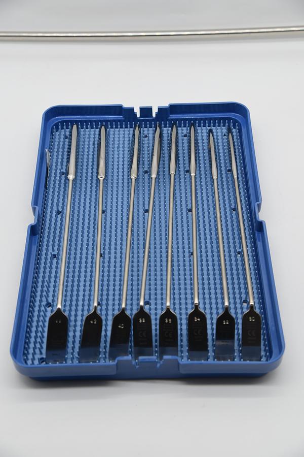 Used PILLING Pilling/Weck Teleflex Jackson Laryngeal Dilator Set T&A InstrumentTray ( SET OF 18 SIZE 10-44)