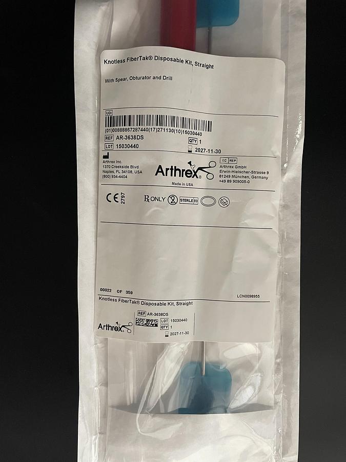 ARTHREX AR-3638DS Fibertak Disposables Straight Kit