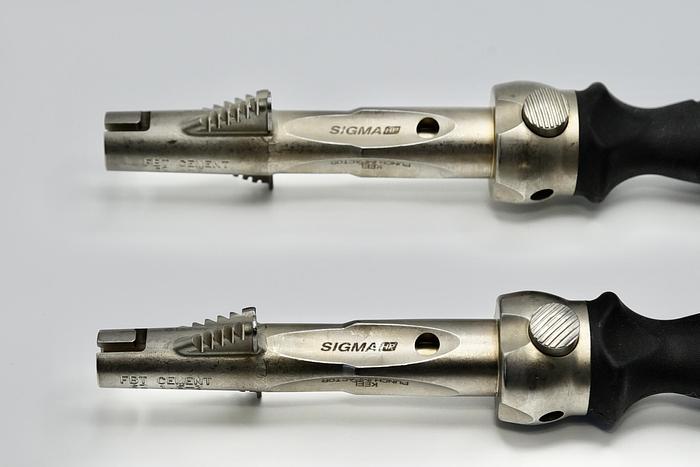 Used DEPUY SIGMA HP KEEL PUNCH IMPACTORS 950502055 FBT CEMENT SIZE 1.5-3 AND SIZE 4-5