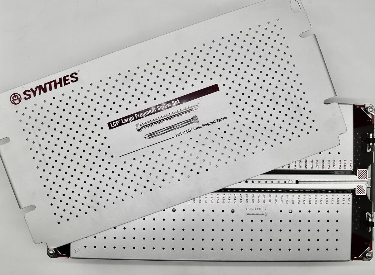 Used Synthes 115.403 LCP Locking Large Fragment Screw Set