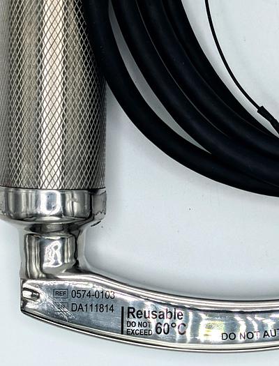 Used Verathon GlideScope AVL 0574-0103 Direct Handpiece, Reusable, Camera Baton, Metal Blade