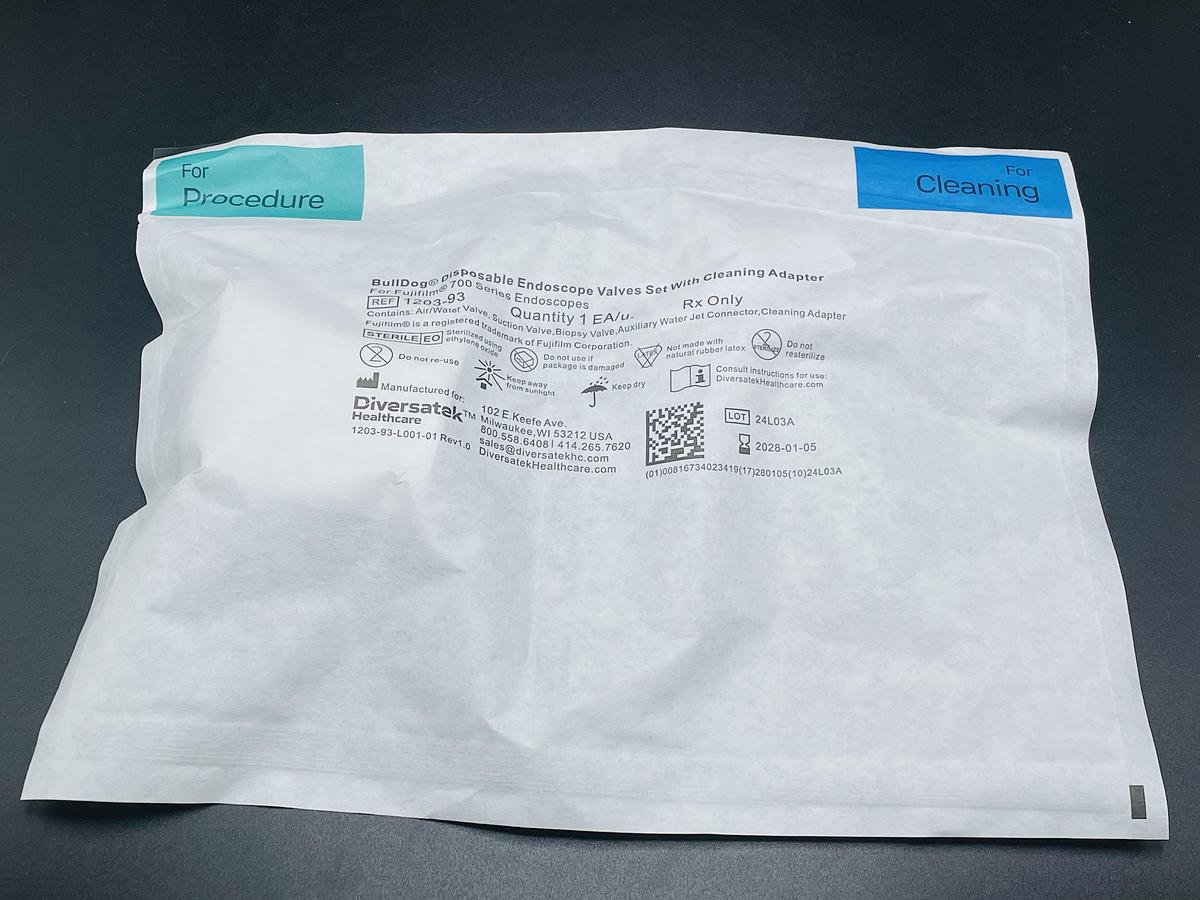 Diversatek 1203-92 BullDog Disposable Endoscope Valves Set for FujiFilm 700 Series Endoscope