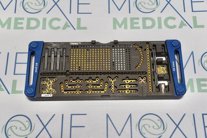 Used SYNTHES maxillofacial craniofacial modular fixation system set