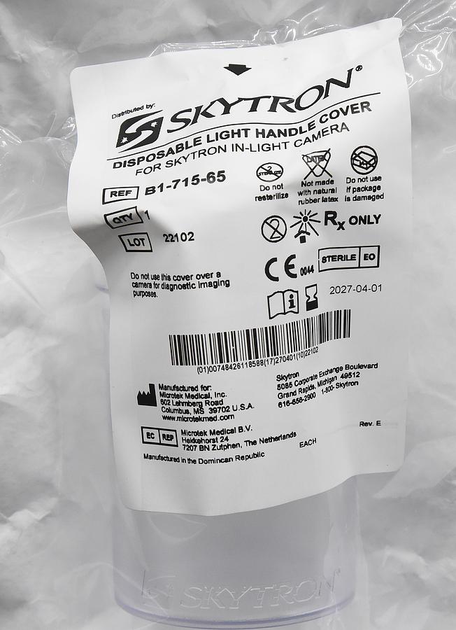 Microtek Medical B1-715-65 Skytron In-Light Camera Disposable Handle Cover