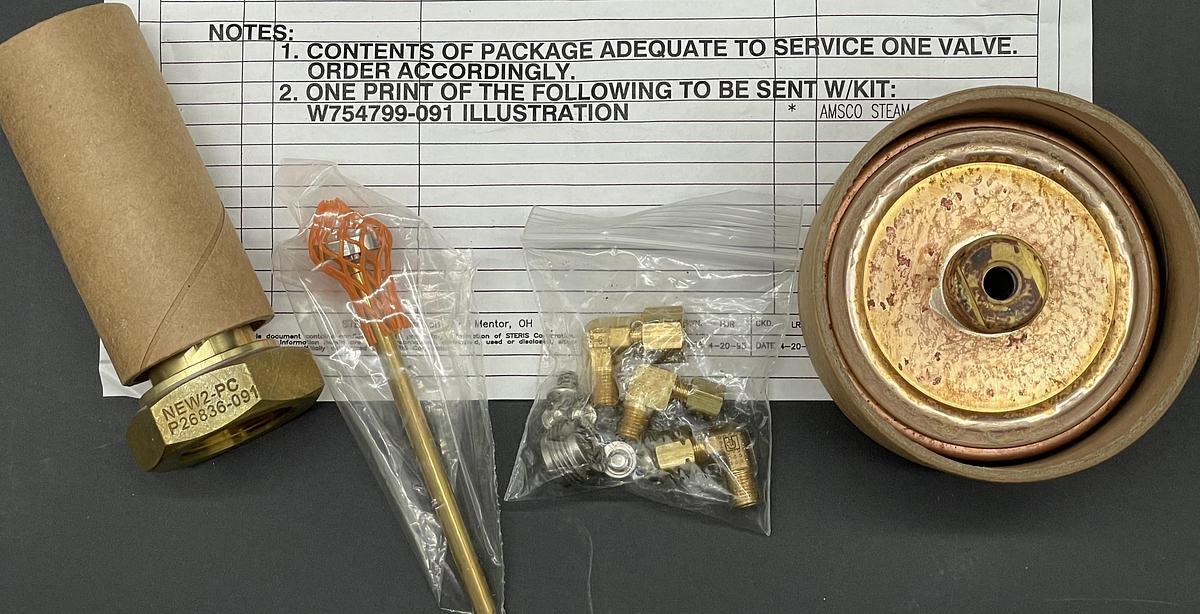 STERIS P754359-001 Steam Control Valve Rebuild Kit