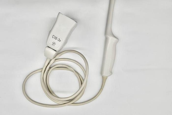 Used PHILIPS C10-3V IPX-7 CURVED ARRAY ULTRASOUND TRANSDUCER PROBE FOR IU22