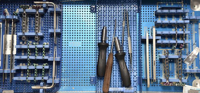 Used Hand-Innovations-DVRA-Distal-Radius-Plate-Set, BIOMET