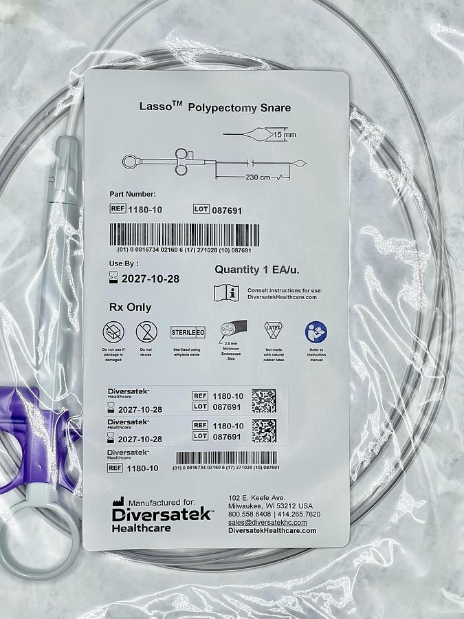 DIVERSATEK HEALTHCARE 1180-10 Lasso Polypectomy Snare
