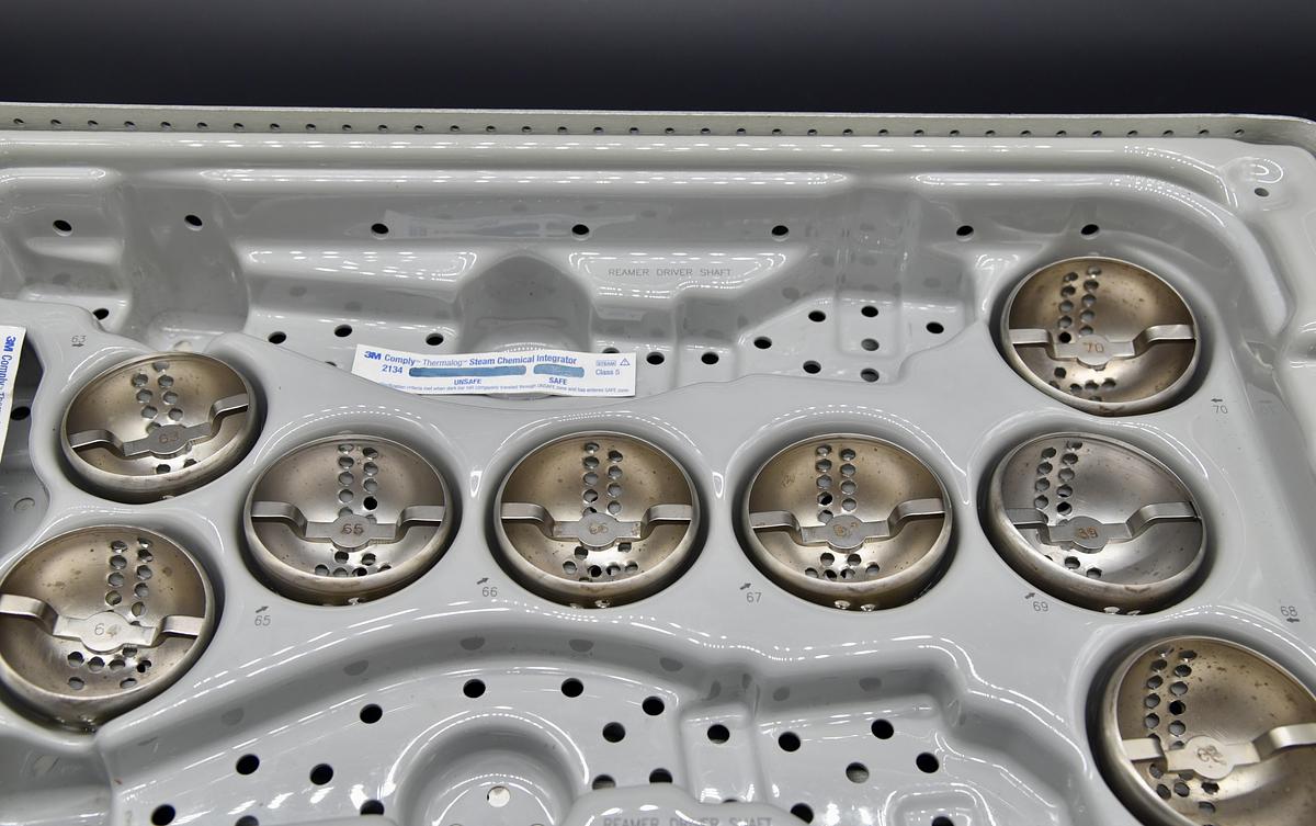 Used 27-Piece Biomet Acetabulum Reamer Basket Set 45-70mm Orthopedic Instrument