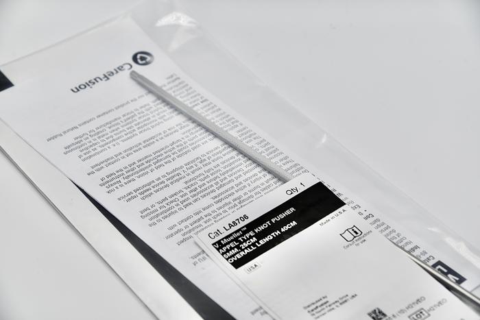 V. MUELLER APPEL TYPE KNOT PUSHER 5MM, 25CM OVERALL LENGTH 40CM, CAT. LA8706