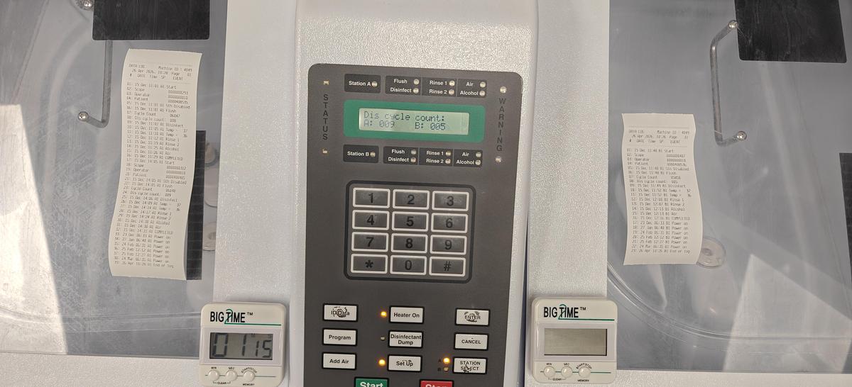 Used MEDIVATORS DSD-201 Endoscope Washer-Disinfector 120V