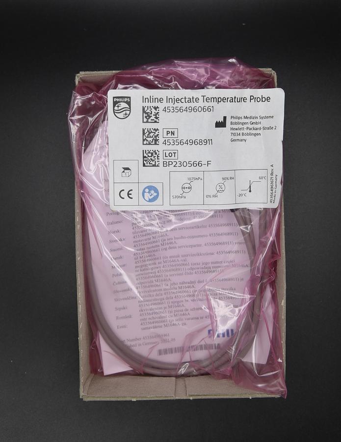 PHILIPS 453564968911 PROBE, INLINE INJECTATE TEMPERATURE, BRAND NEW