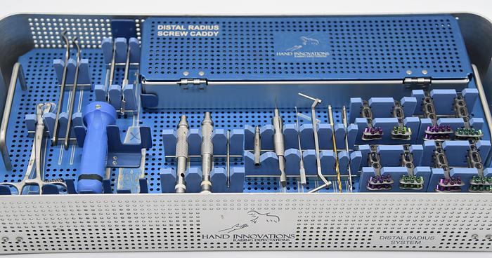 Used Biomet Orthopedic Hand Innovations Distal Radius System Set
