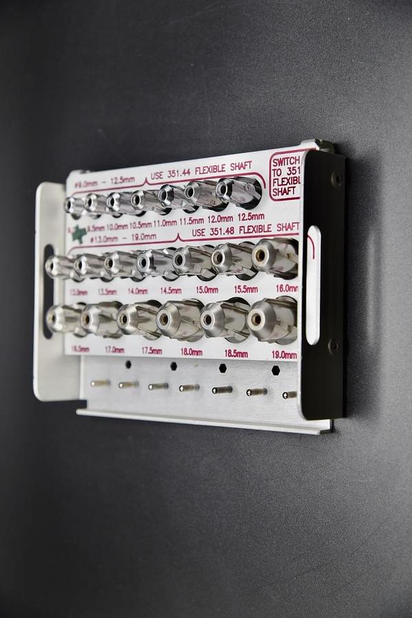 Used Synthes Surgical Medullary Reamer Head Set 351.48, 351.44