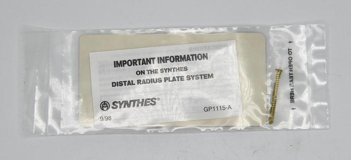 SYNTHES 401.626 2.4MM TI CORTEX SCREW SELF-TAPPING 26MM