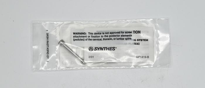 SYNTHES 02.204.034 4.0MM LOCKING SCREW SLF-TPNG WITH T25 STARDRIVE RECESS 34MM