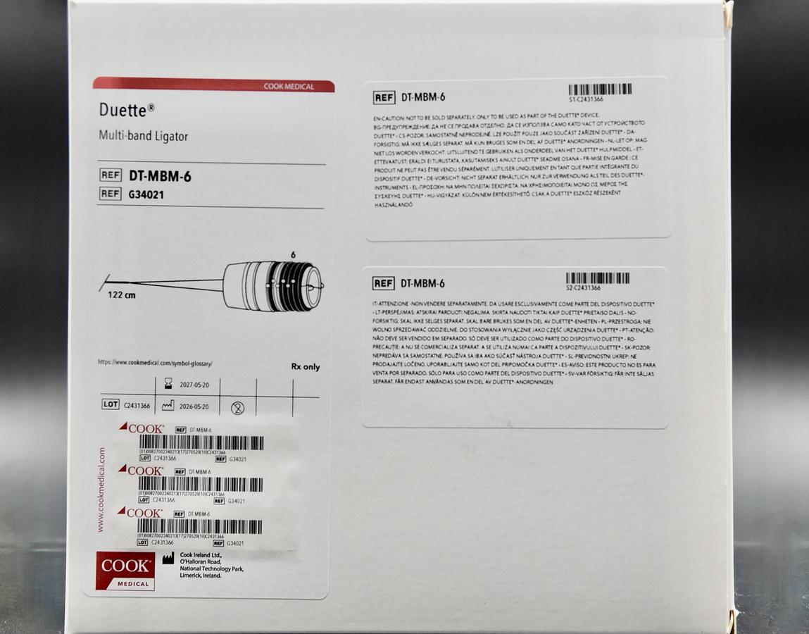 COOK G34036 Duette Multi-Band Mucosectomy with G34022, G34021