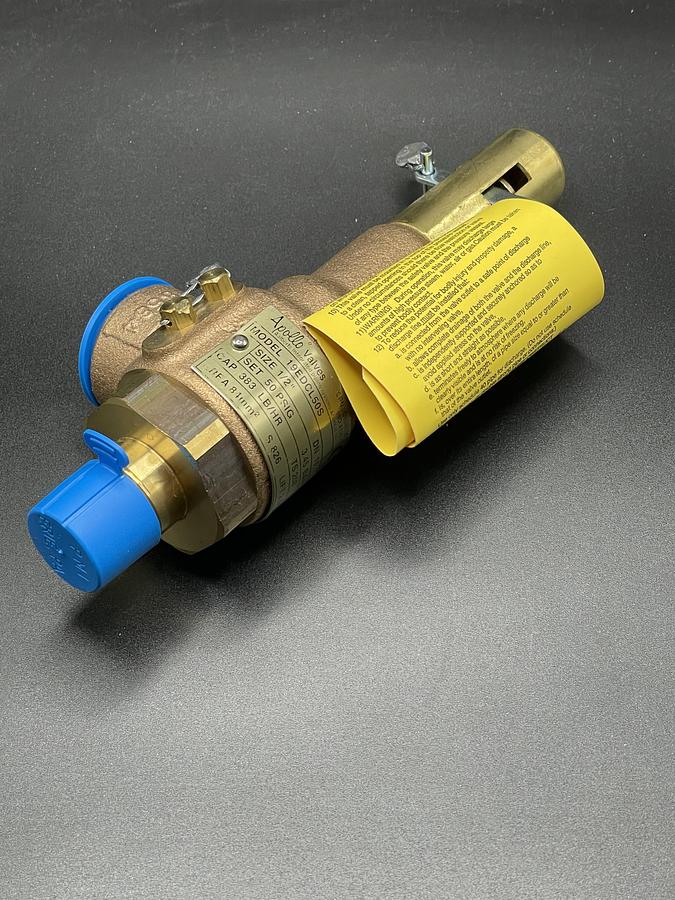 Apollo 19-EDCL-50S Brass Pressure Relief Safety Valve 50 PSIG