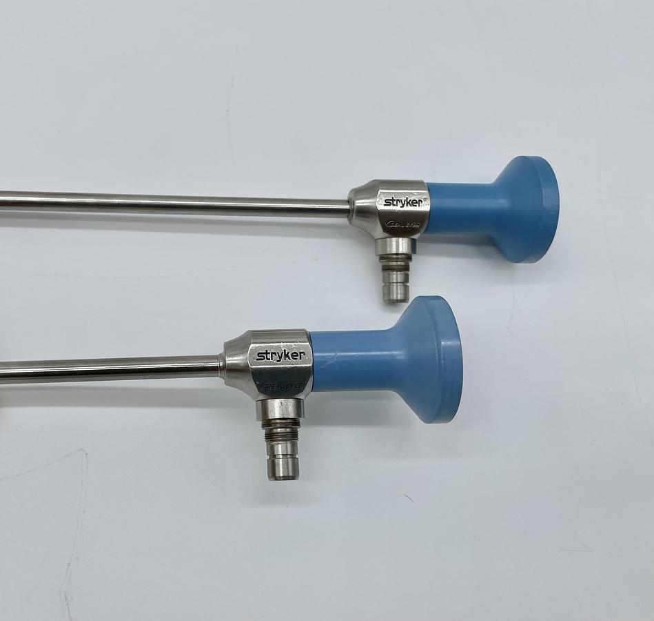 Used Stryker 502-539-010 and 502-539-030 Autoclavable Ideal Eyes Laparoscope