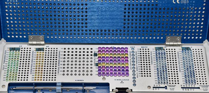 Used Biomet Orthopedic Hand Innovations Distal Radius System Set