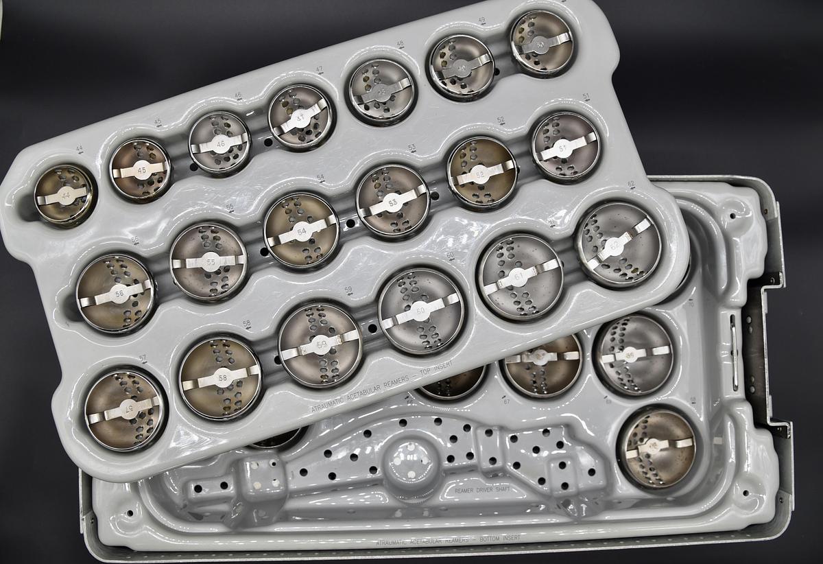 Used 27-Piece Biomet Acetabulum Reamer Basket Set 45-70mm Orthopedic Instrument