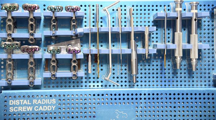 Used Hand-Innovations-DVRA-Distal-Radius-Plate-Set, BIOMET