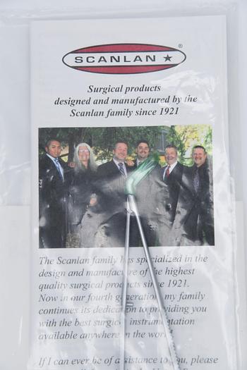 SCANLAN PREMIER JACOBSON 7007-442 Micro Scissors Flat Handle 45deg micro fine blades 6.25'' 16cm