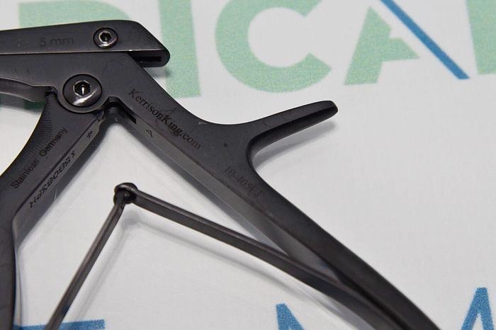 Used Kerrison King Rongeur 10-405EJ 10″ 40 Degree Up with Bone Ejector & Thin Foot-Plates 5mm