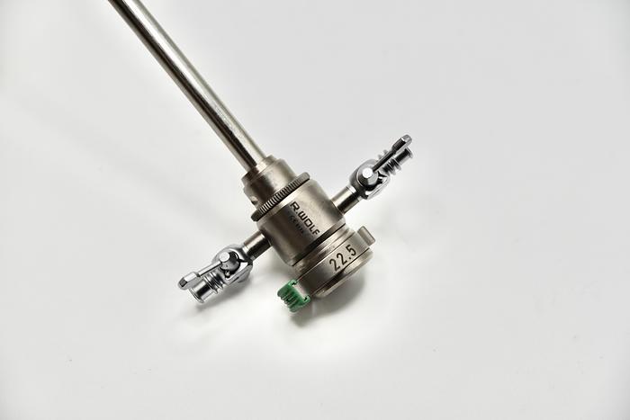 Used RICHARD WOLF 8655.144 Internal Sheath Resectoscope and 8655.13  25.5 Fr Outer Sheath Oblique Tip, Green