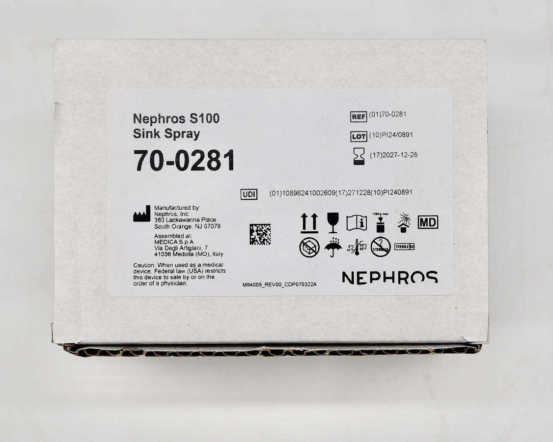 NEPHROS S100 SINK SPRAY REFERENCE 70-0281, IN-DATE