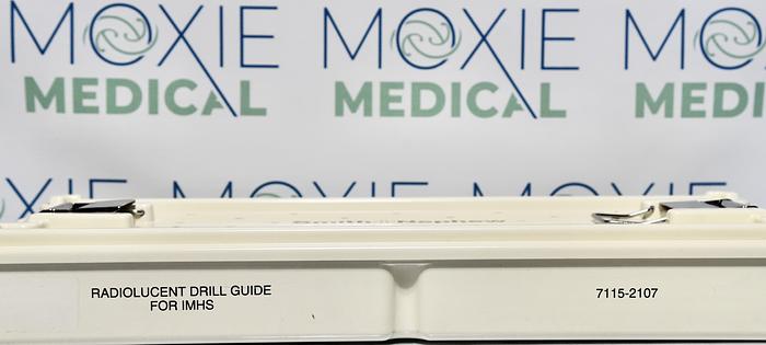 Used Smith & Nephew Richards Radiolucent Drill Guide IMHS Instrument Set 7115-2107, 7115-2139, 7115-2125, 7115-2138